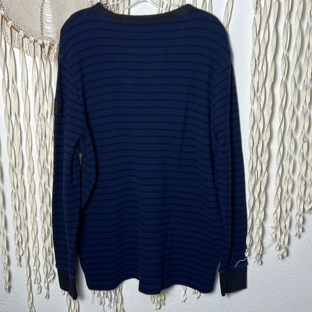 G-Star RAW Classic Bound Sweater in Black and Navy Stripe Size XXL - Picture 11 of 15
